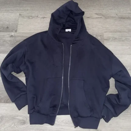 BROKEN ZIPPER Zicmade Navy Zip Up